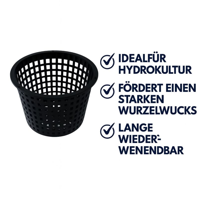 Gitternetztopf 20 cm – Hydroponik Gittertopf