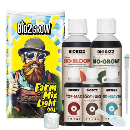 LIVING SOIL growSYSTEM + Bio2Grow living und BioBizz Set