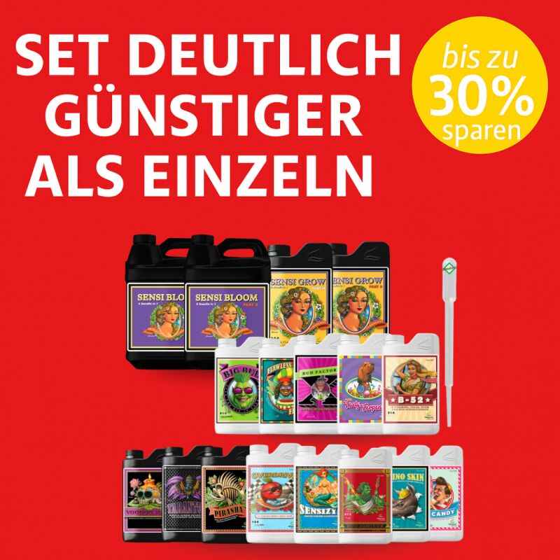Advanced Nutrients 17-teiliges Dünger Set XXL – Pflanzen Nährstofflösung Set