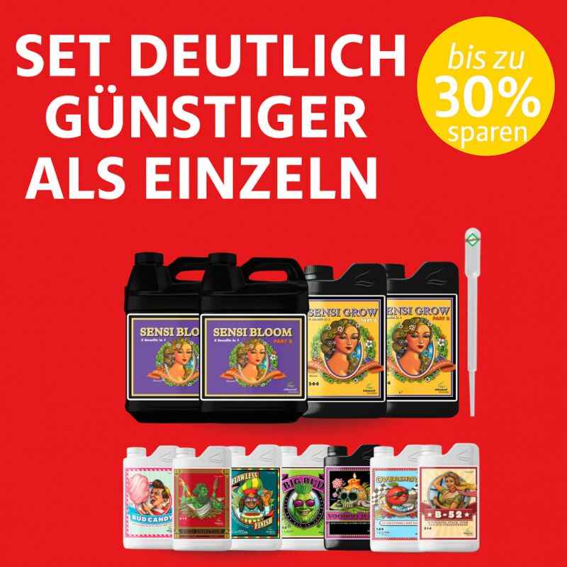 Advanced Nutrients 7-teiliges Dünger Set XL – Pflanzen Nährstofflösung Set