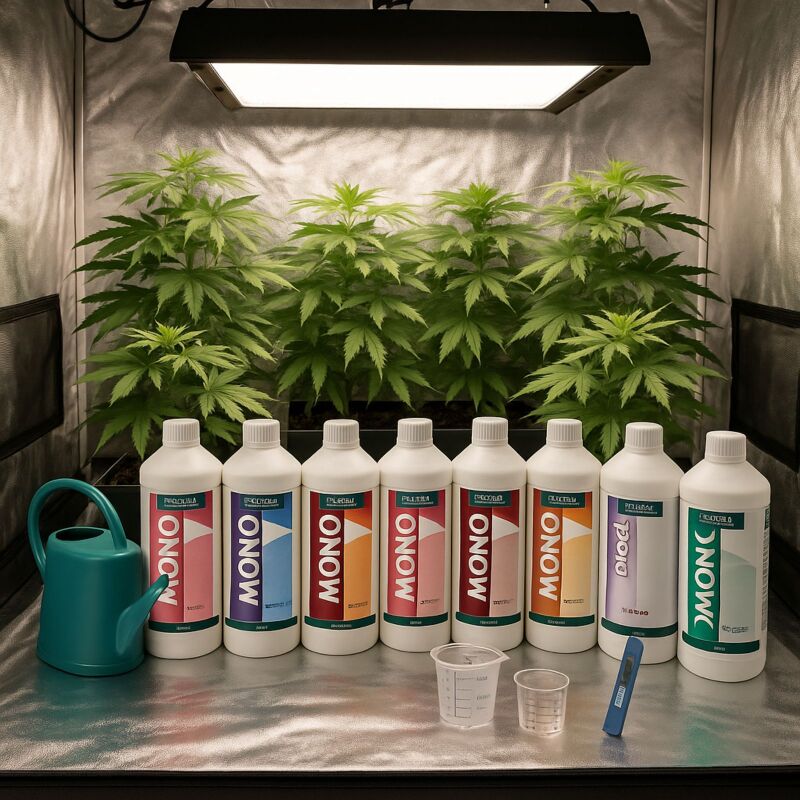 Canna 8-Teiliges Mono Dünger Set – Einzel Nährstoff Dünger Set