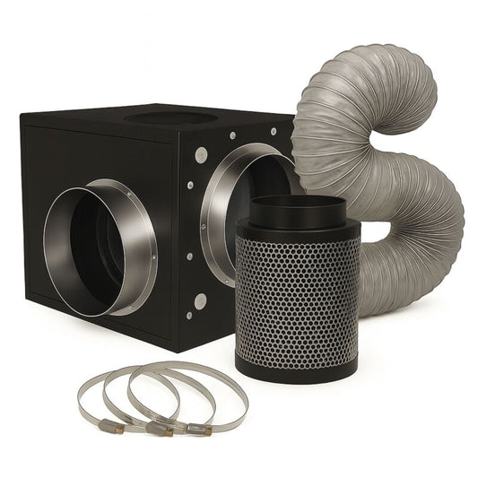 Grow Abluft Set 1200 m³/h Silent EXTREM Leise – Komplettset Lüftung