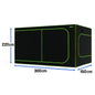 Dark Box Grow Zelt 300x150x220 cm XXL - Indoor Growbox