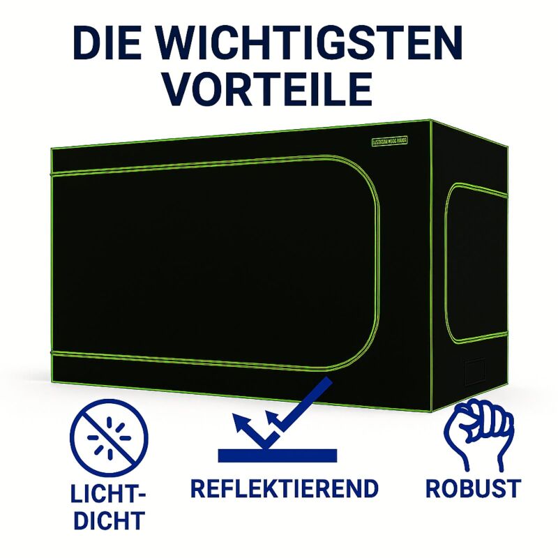 Dark Box Grow Zelt 300x150x220 cm XXL - Indoor Growbox