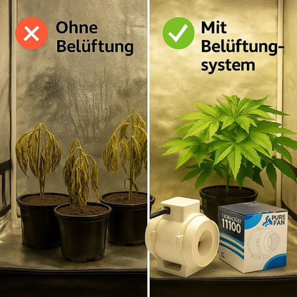 Grow Belüftungsset 145-187 m³/h - Kompaktes Lüftungssystem
