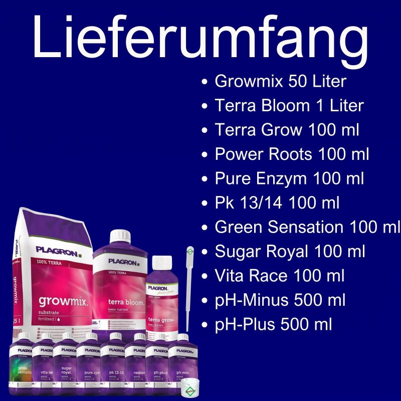 Plagron Growmix Erde-Set Big XL – Grow Erde Komplett-Set