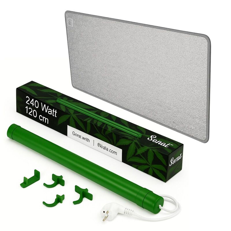 Solux Grow Heizung 240 Watt 120 cm + Isoliermatte – Pflanzen Heizung