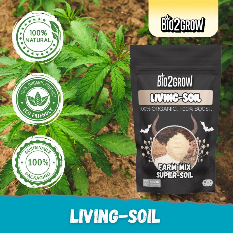 Bio2Grow Living Soil 40 Liter – Vorgedüngte Aktiv-Erde für biologischen Anbau