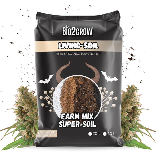 Bio2Grow Living Soil 40 Liter – Vorgedüngte Aktiv-Erde für biologischen Anbau