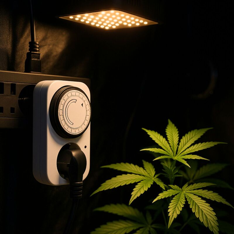 Mechanische Zeitschaltuhr mit Timer Funktion – Schaltuhr Grow Lampe