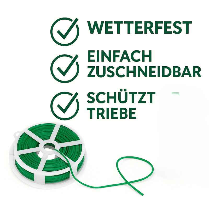 Pflanzendraht 50 Meter Rolle – Biegedraht Pflanzen