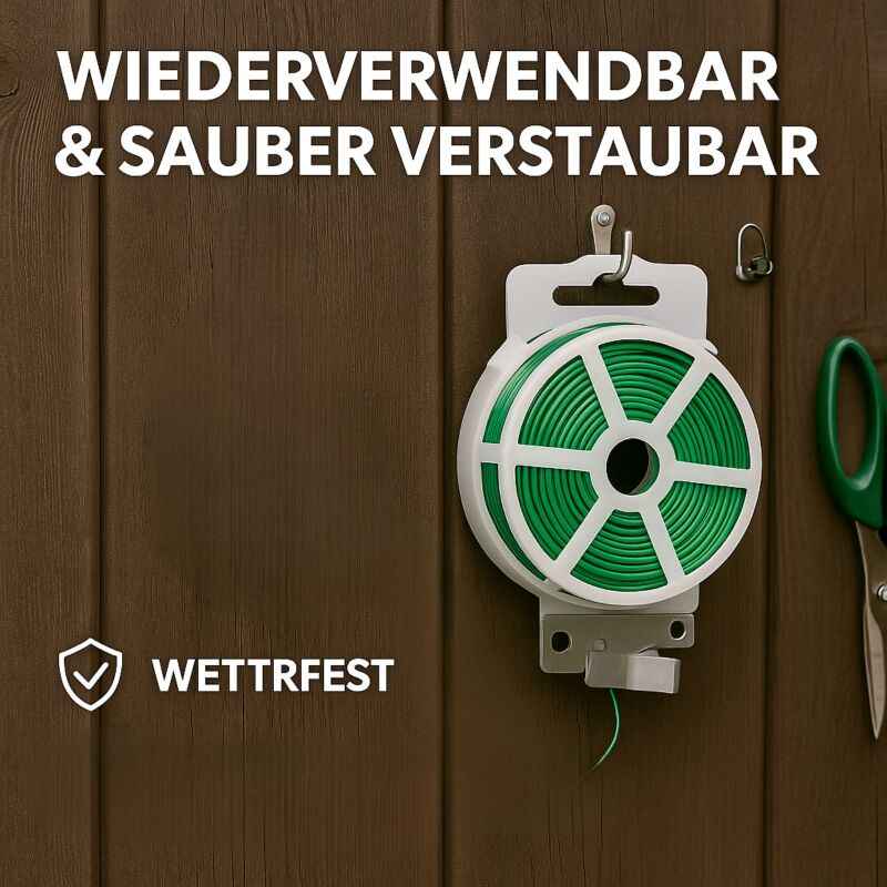 Pflanzendraht 50 Meter Rolle – Biegedraht Pflanzen