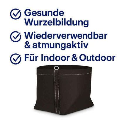 Stofftopf 19 Liter 27 x 27 x 27 cm – Grow Pflanzsack