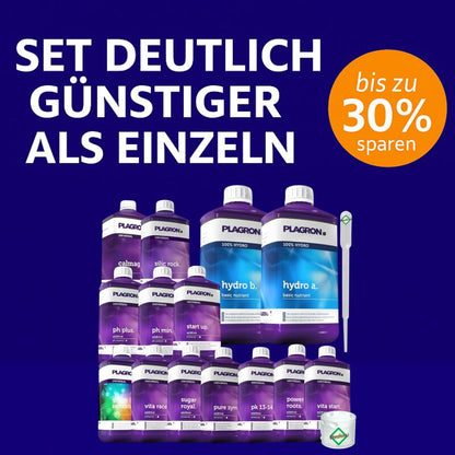 Plagron 14-Teiliges Dünger Set Hydro XXXXL – Hydroponik Komplett-Set Nährstoffe
